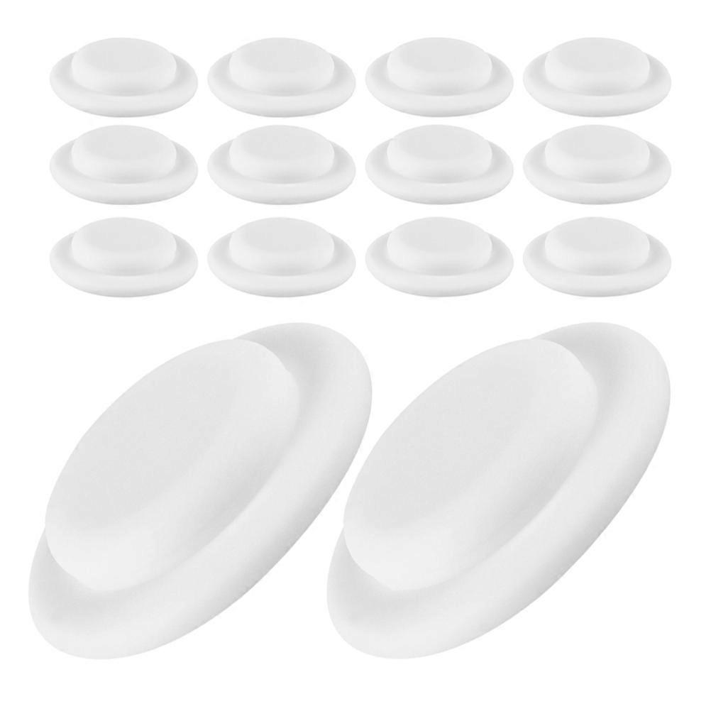Milk Storage Cup Gaskets for Leakproof Protection 15Pcs White Silicone