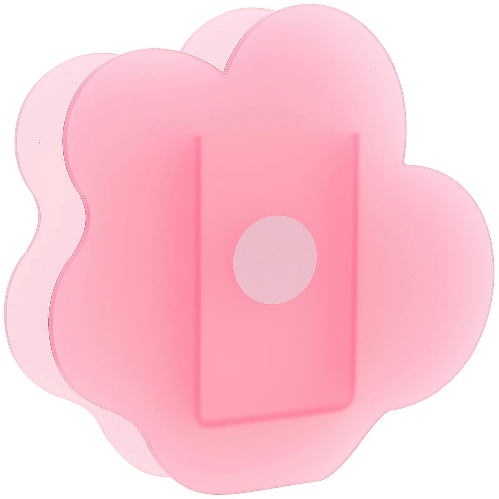 Flower-Shaped Vase Acrylic Vase for Desktop Use with 6Pcs Arrangement