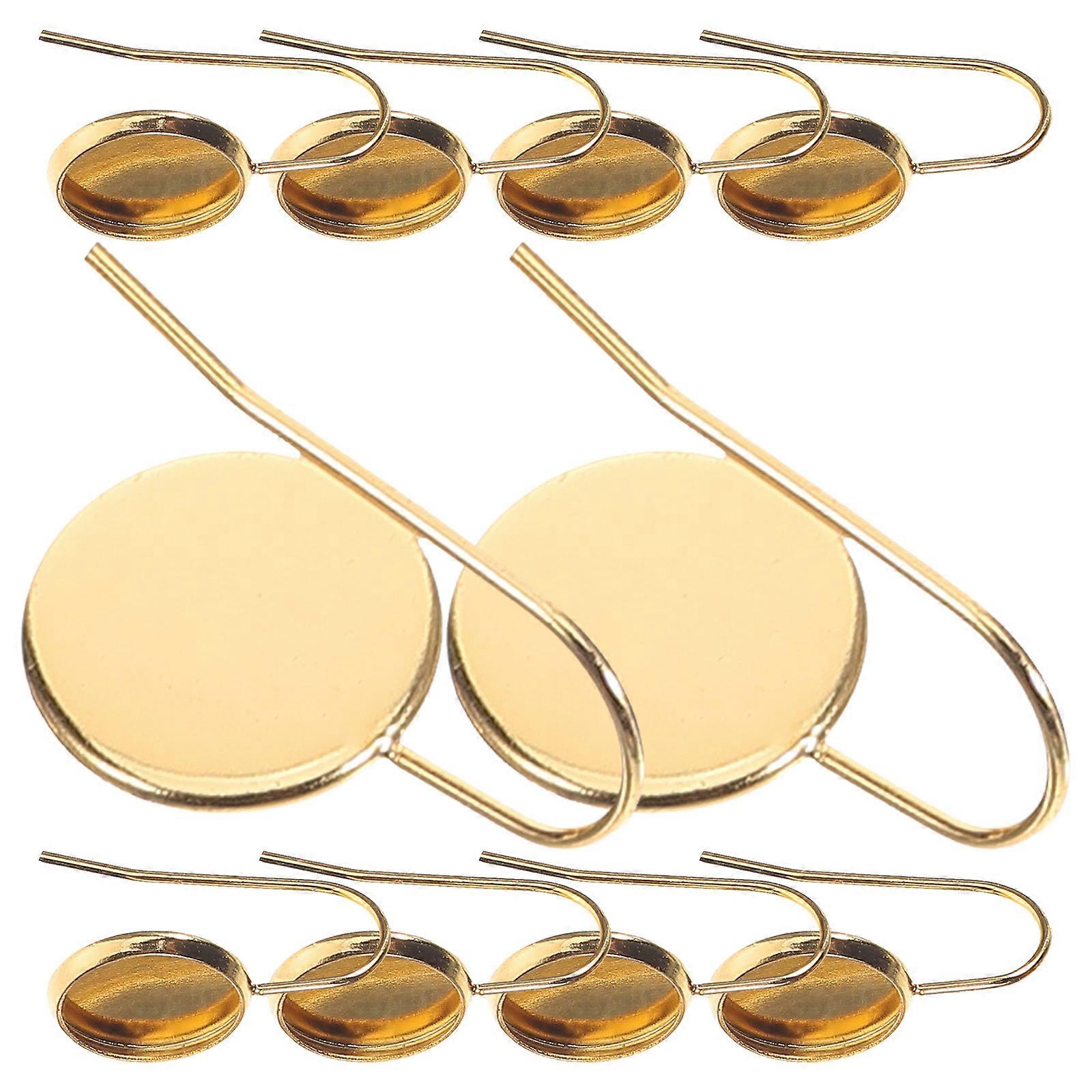 Golden Bezels Earring DIY Accessory for Creating Unique Earrings 30Pcs