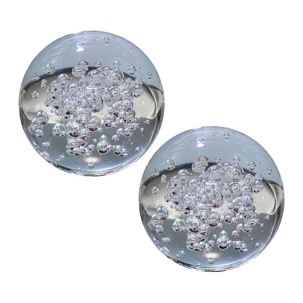Glass Balls Bubble Balls for Decoration 4Pcs Assorted Decor