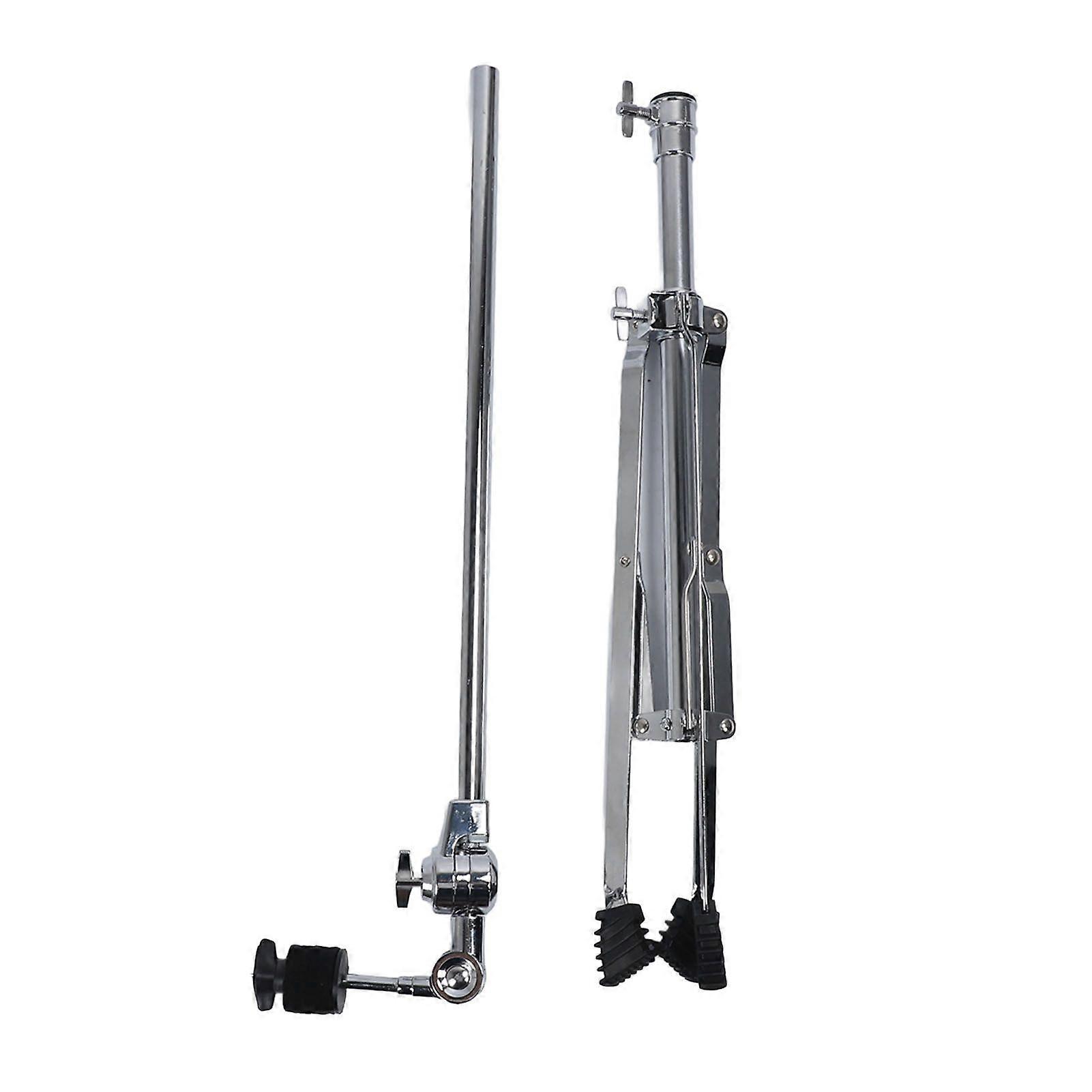 Drum Cymbal Stand Multifunctional Iron Adjustable Foldable Cymbal Straight Stand for Practice