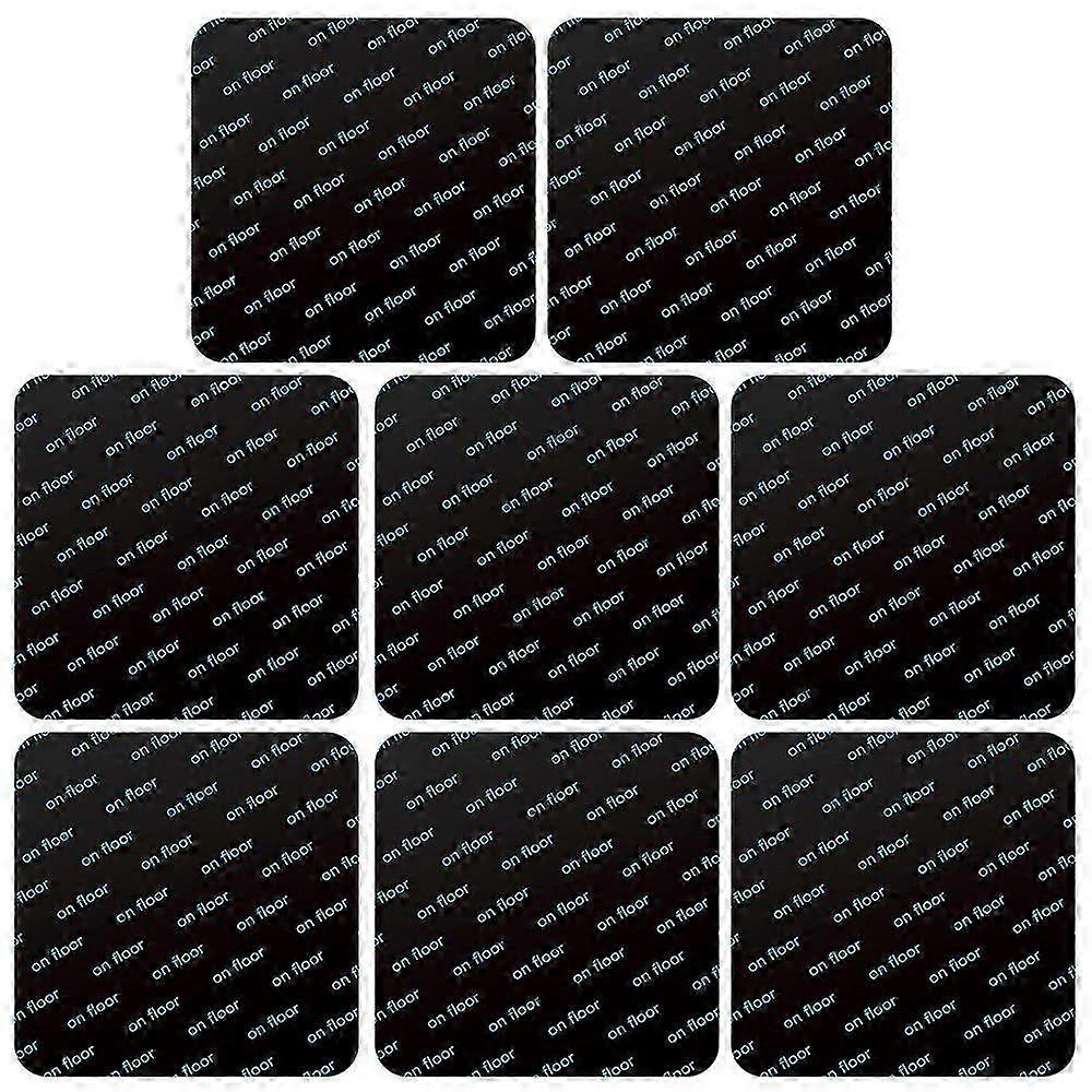 8Pcs Set Anti-Slip Carpet Rug Sticker Anti Curling Floor Mat Corner Adhesive Pad, Square Shape, 100x