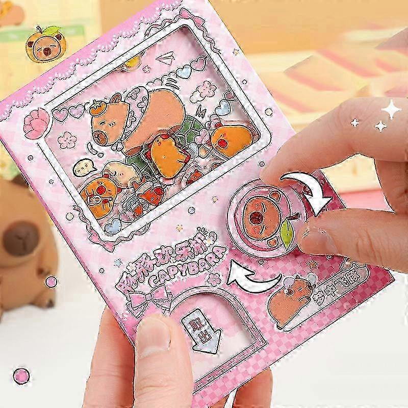 Mahines Notebook Capybara Shake Notebook Interesting Decompression Portable Color Inner Page Notebook miao7