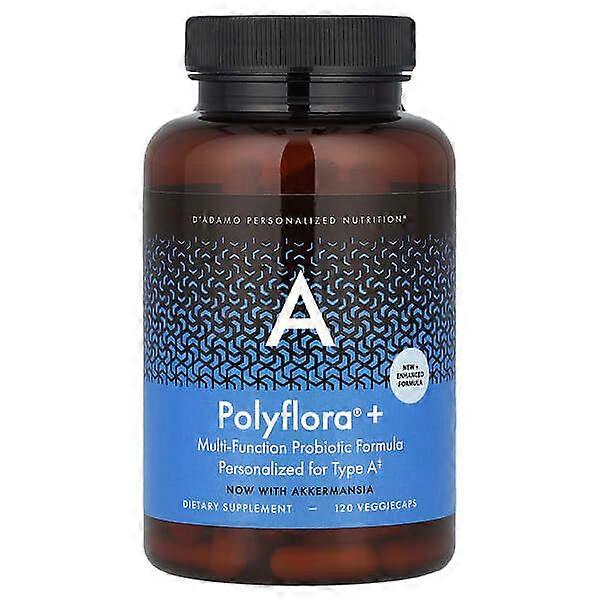 D'adamo, Polyflora® + A, Multi-Function Probiotic Formula, 120 VeggieCaps