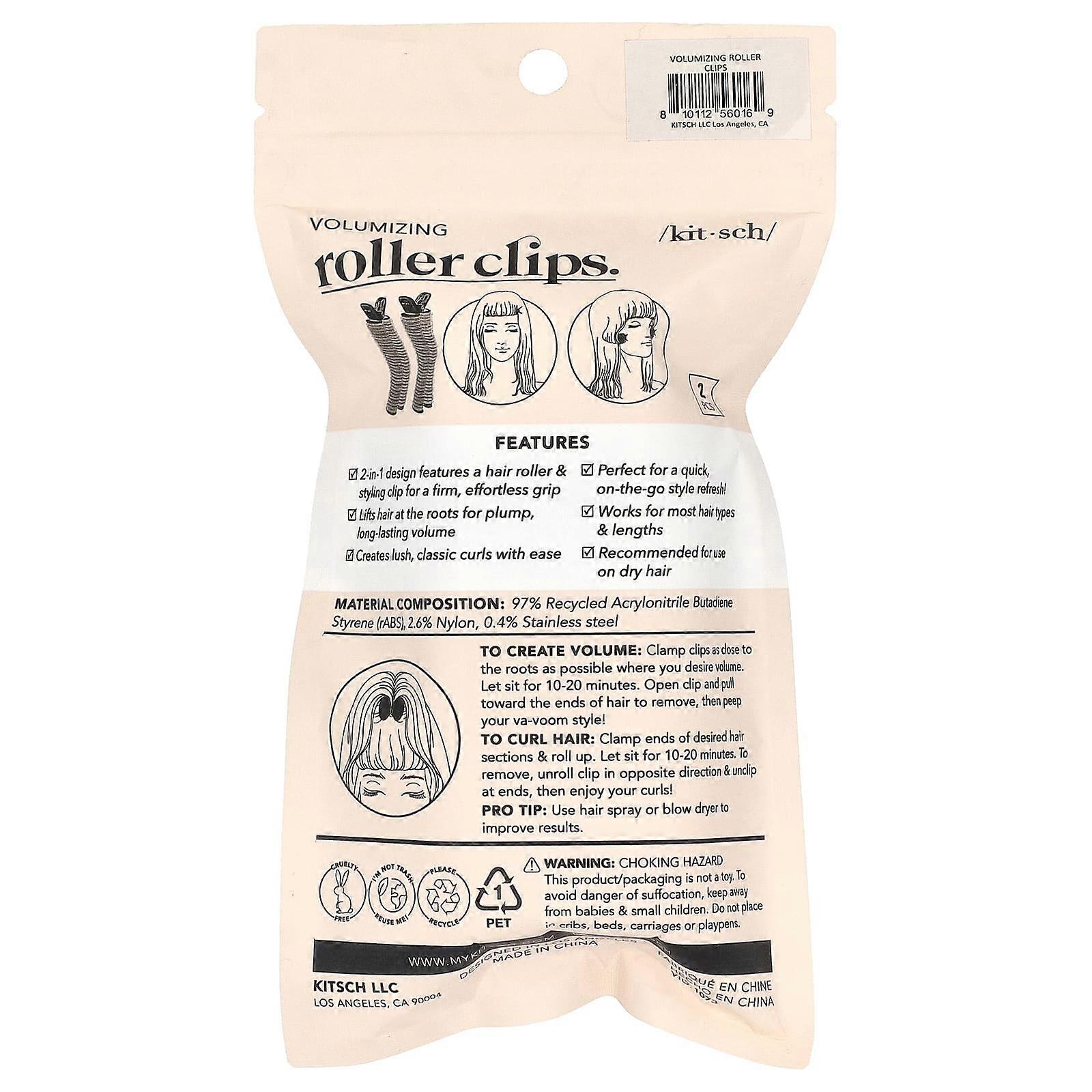 Volumizing Roller Clips, 2 Pieces