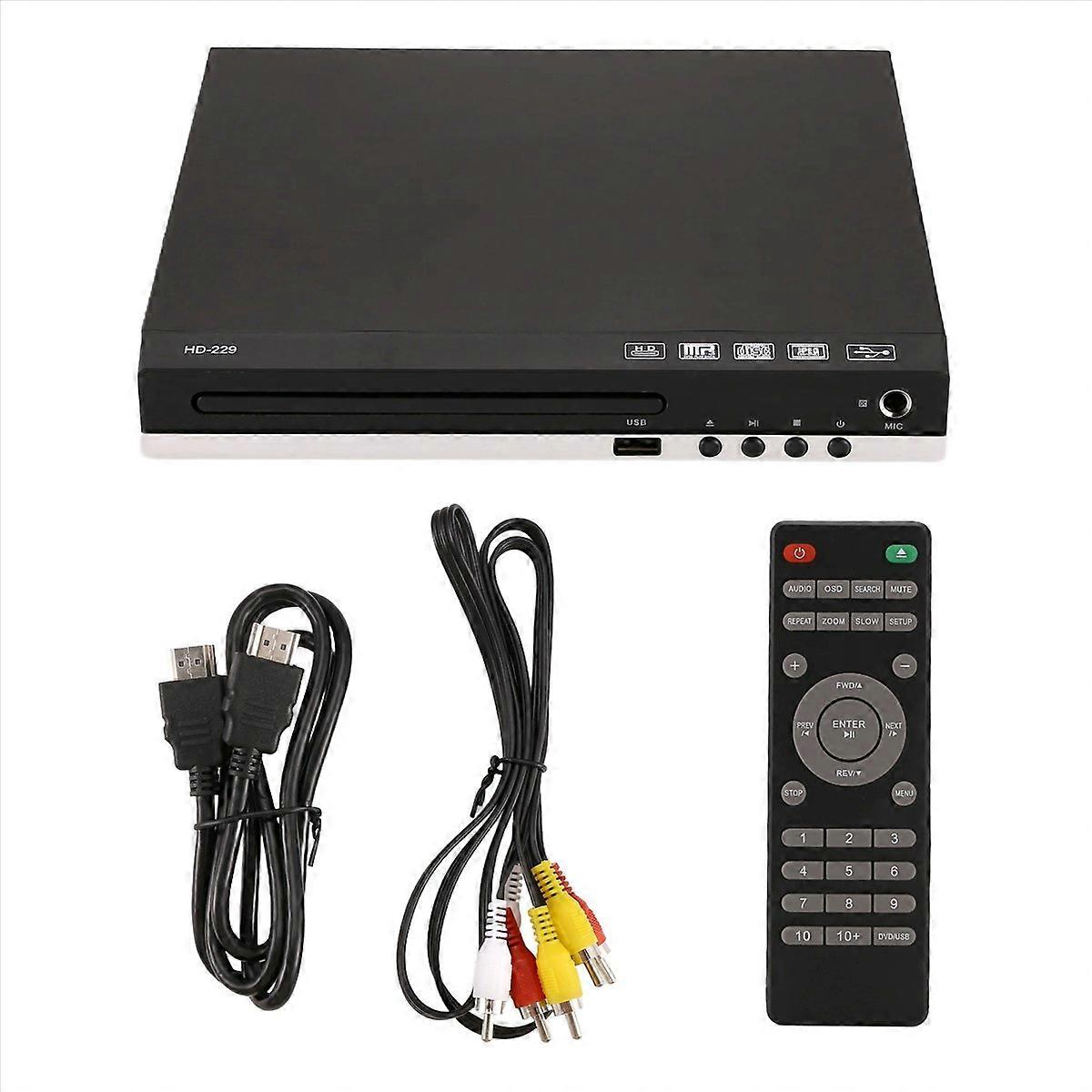 HD 1080p CD/EVD/VCD DVD Player Outputs Home Digital Media Player (UK)