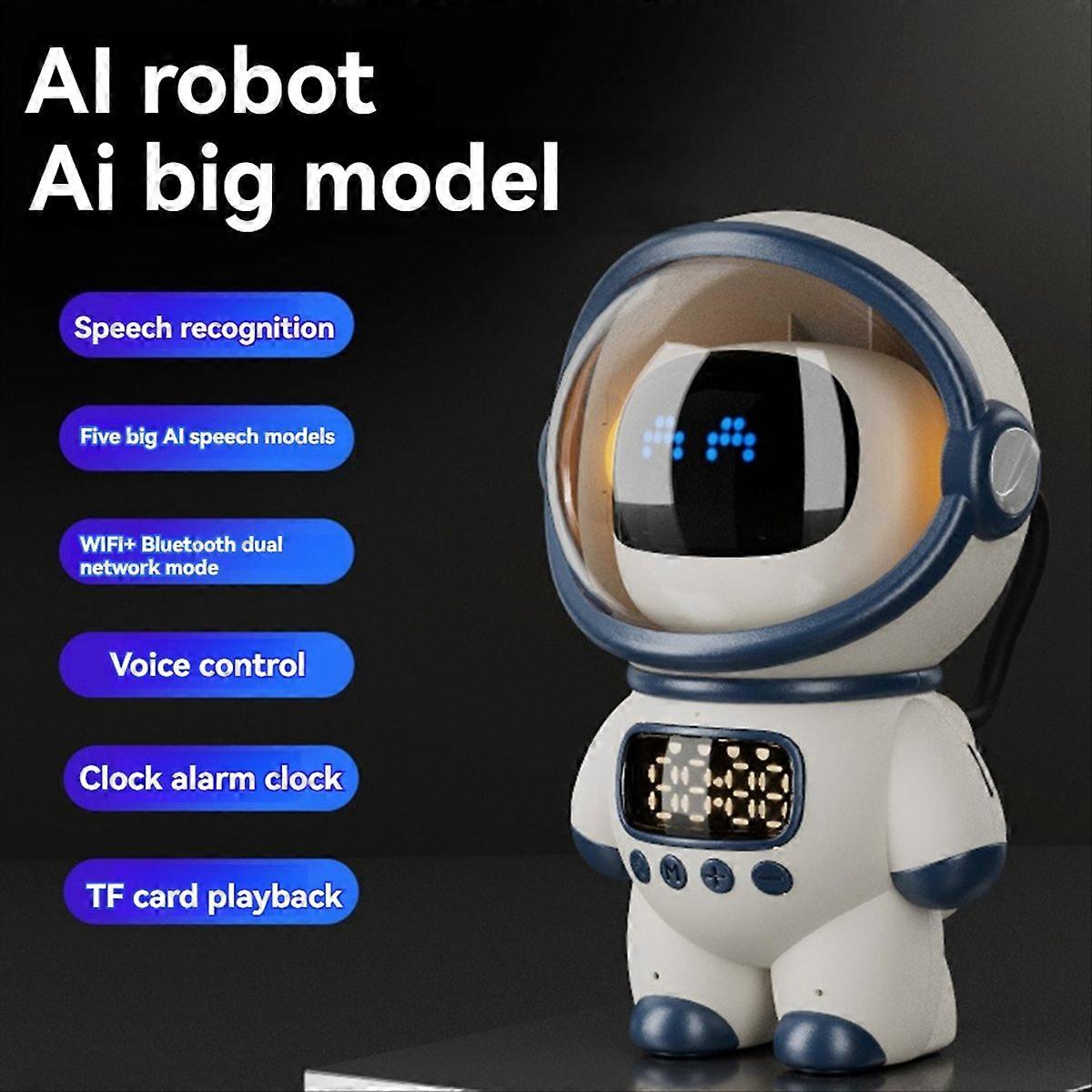Inteligentní AI Robot Bluetooth Reproduktor Budík FM Rádio