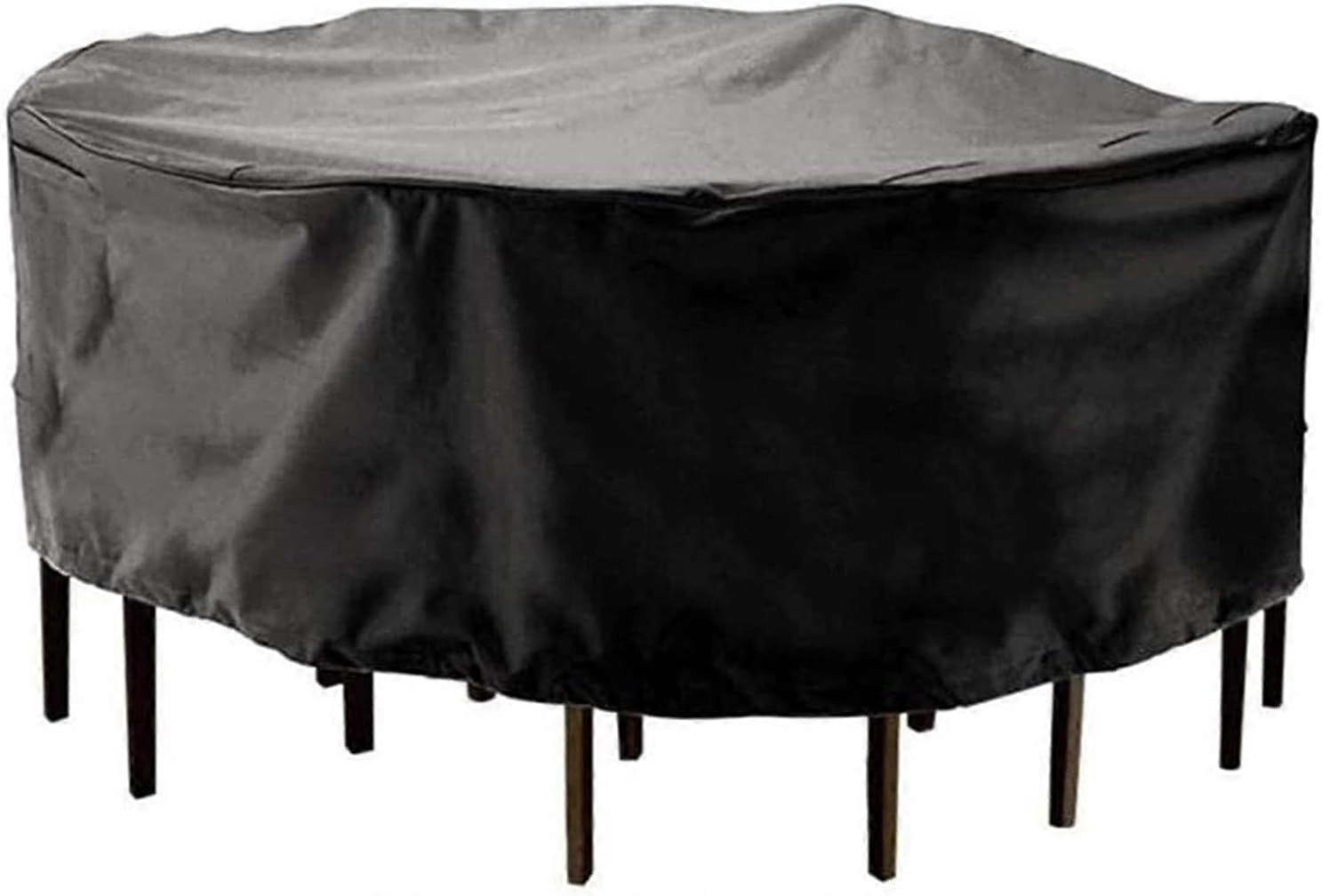 Outdoor Round Table Garden Furniture Waterproof Sunscreen Rainproof Cover