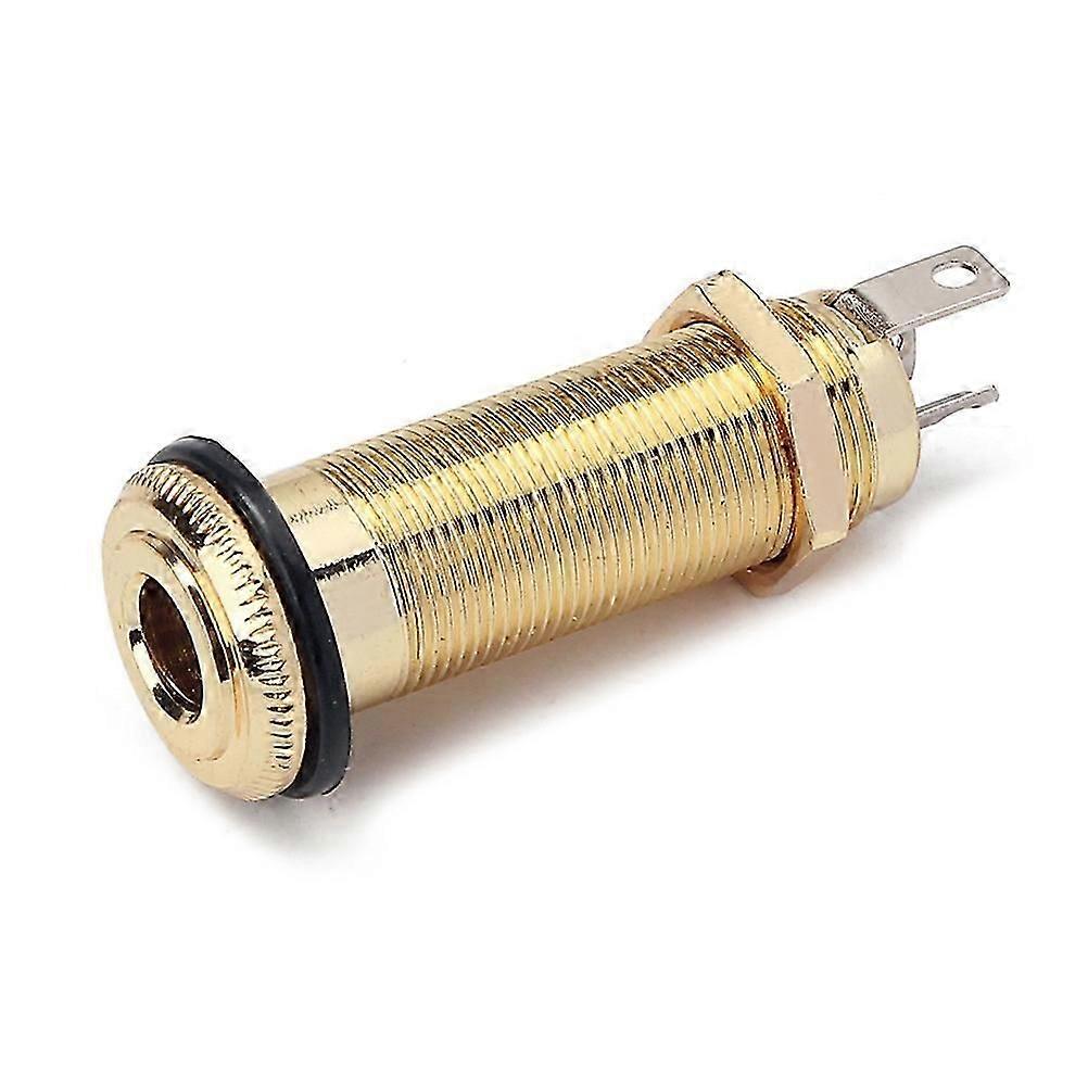 Gitarringång Jack Cylinderutgångar Gitarr Stereojack Uttag Cylinder Jack Gitarrplugg Gitarr Ljudjack