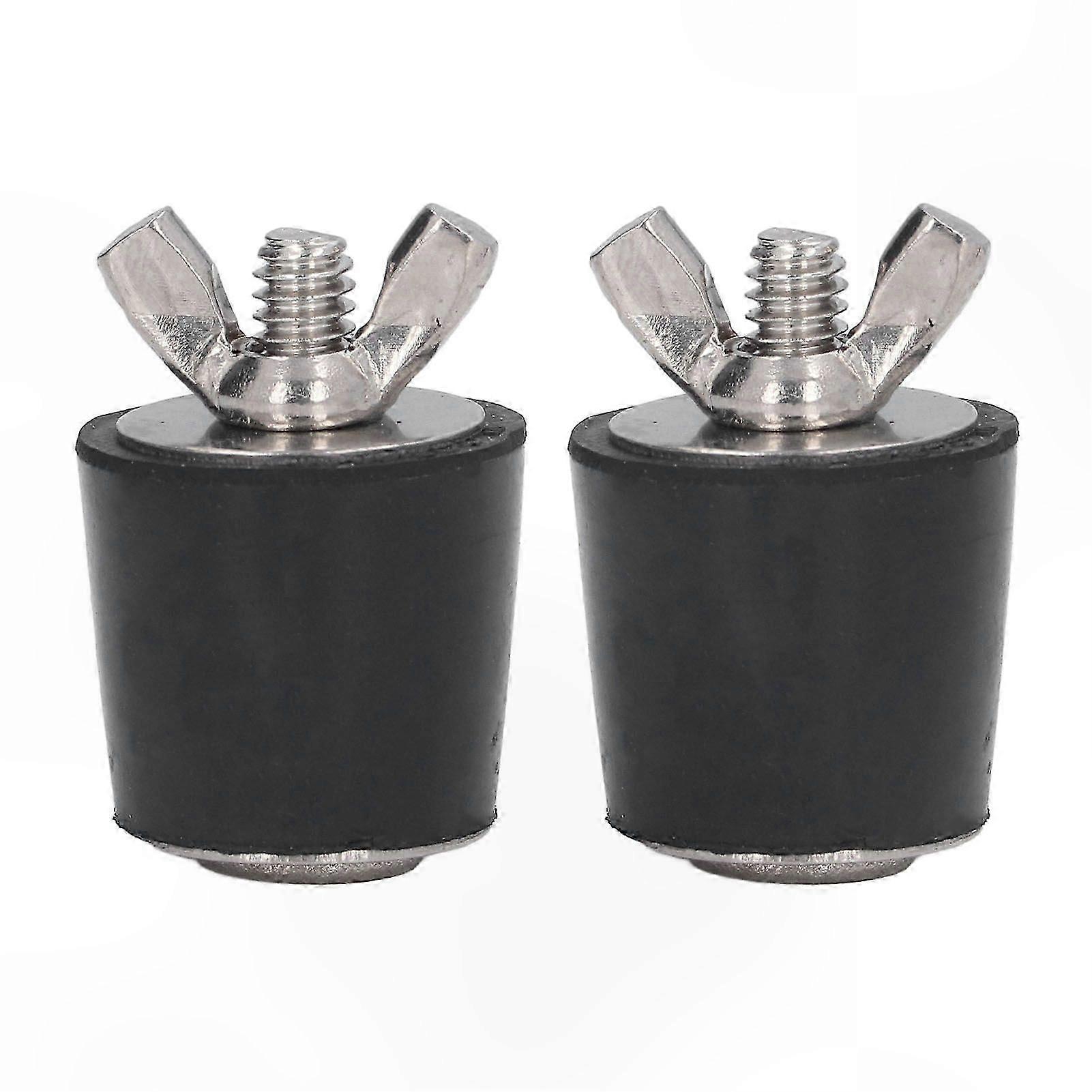 2-Pack Tapered Rubber Plugs for Pool Winterizing, 25mm Pool Accessories
