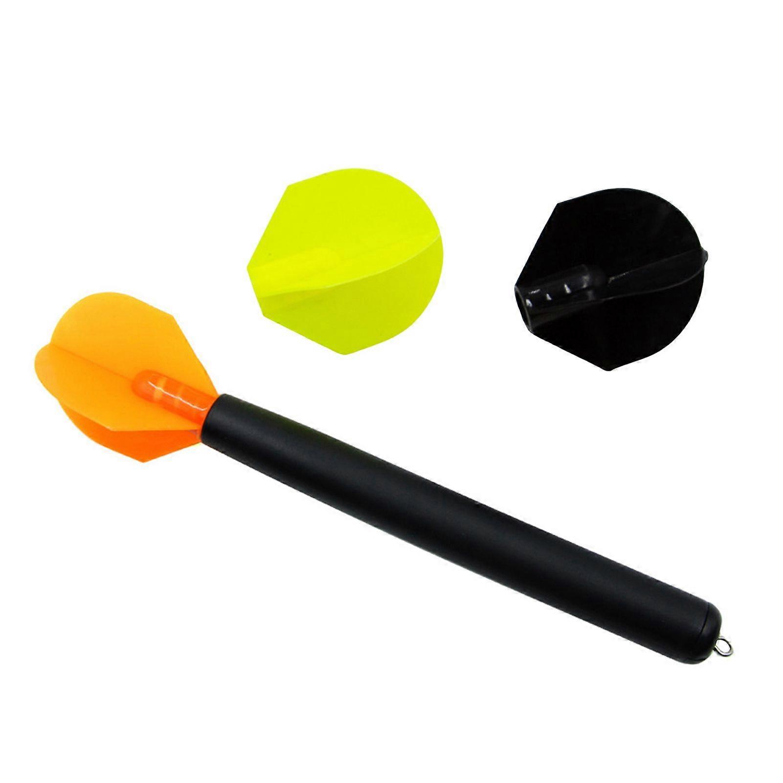 20CM/50G Carp Fishing Dart Marker Float with 3 Interchangeable Tails Water Depth Measuring High Visibility Vertical Positioning Float Fishing Accessor