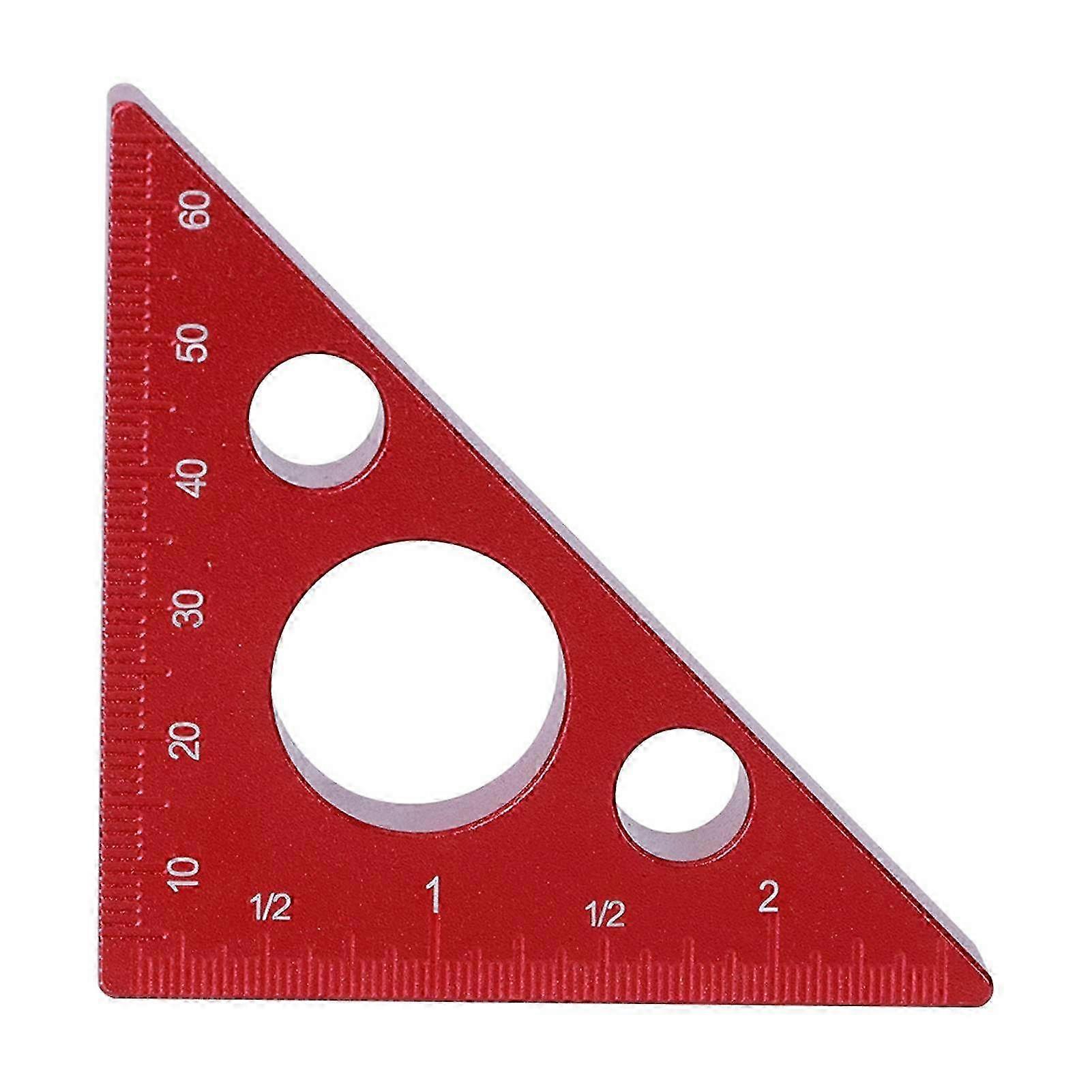 High quality Aluminum Alloy Square Ruler Carpentry Triangle Ruler Height Ruler