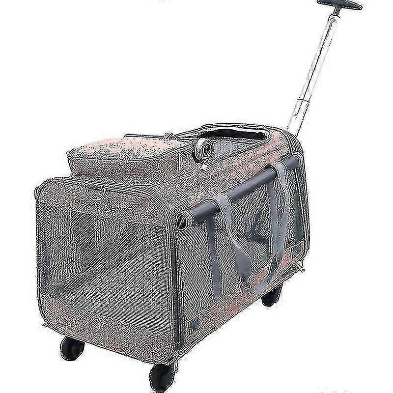 Removable Universal Wheel Folding Multi-function Pull Rod Tug Pet Bag Travel Portable Pull Rod Cat A