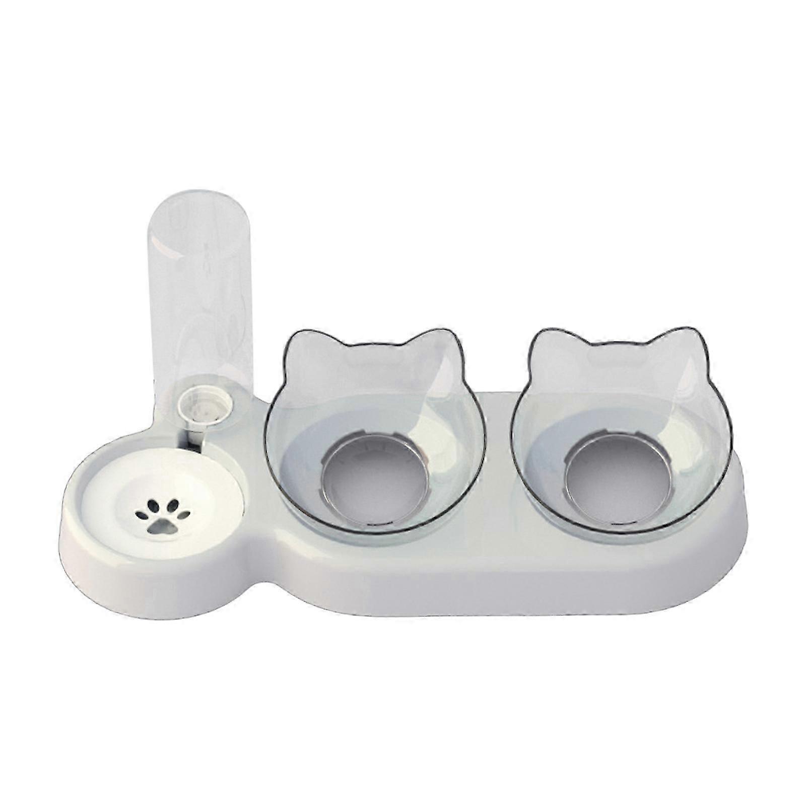 Practical Pet Feeders and Waterer Set Equipped with Self Dispensing Drinking Bowl and Easy Refill Food Station compatible Pet light pink hk