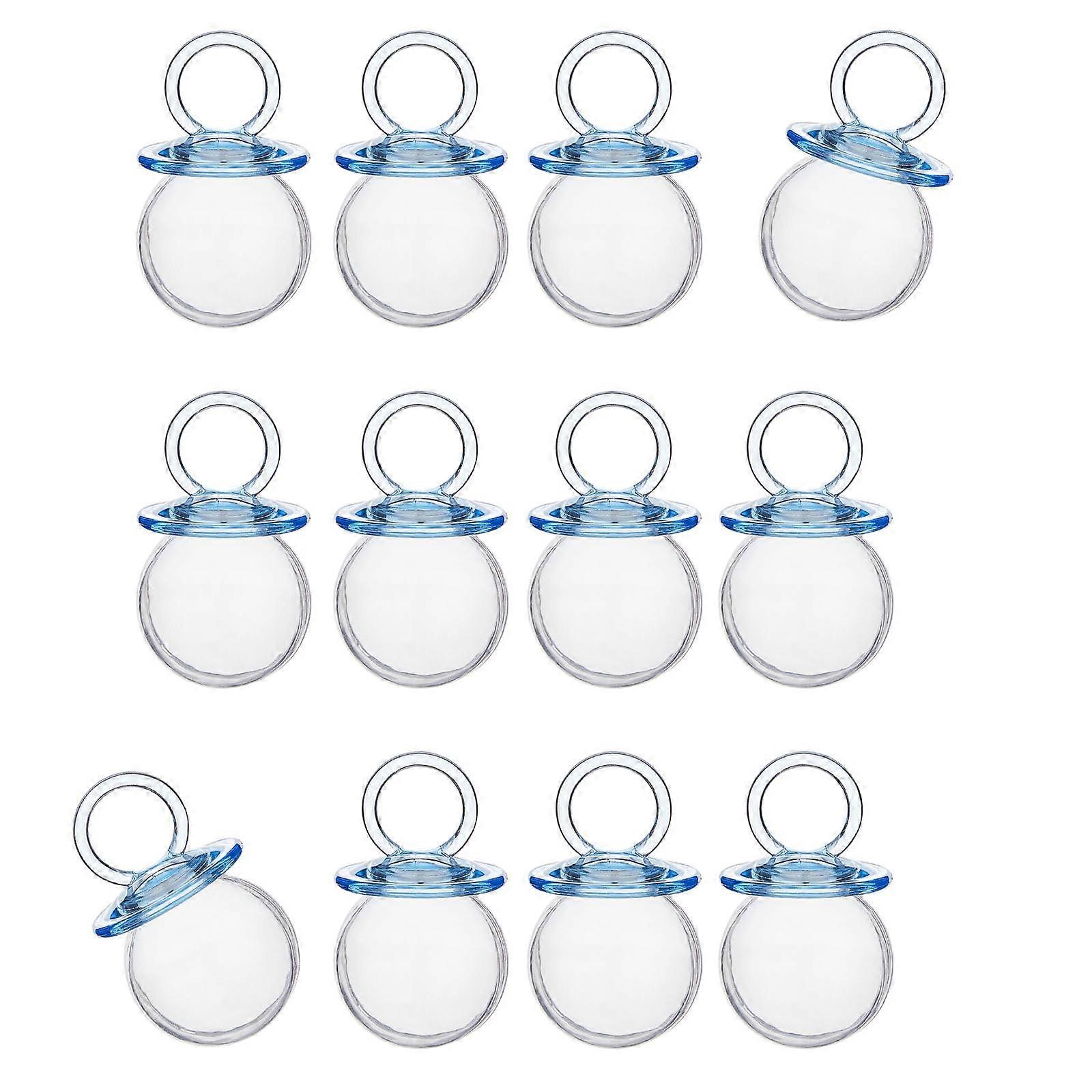 Fillable Pacifier Shape Candy Boxes 12Pack Snack Boxes For Baby Shower And Christening Decorations