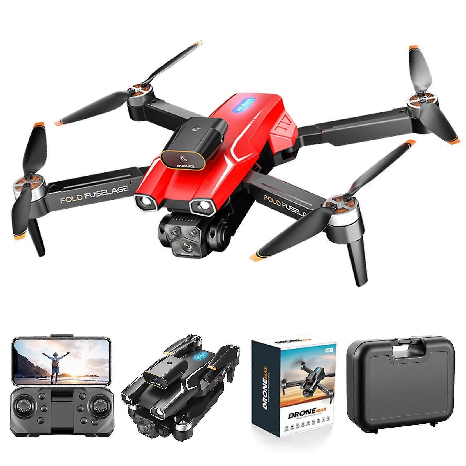 Cyber Monday Deals 2024: Viflosae Brushless Motor Drone with 3 Cameras, FPV, Gesture Control, Headless Mode, Wind Resistance, Electric Adjustment,