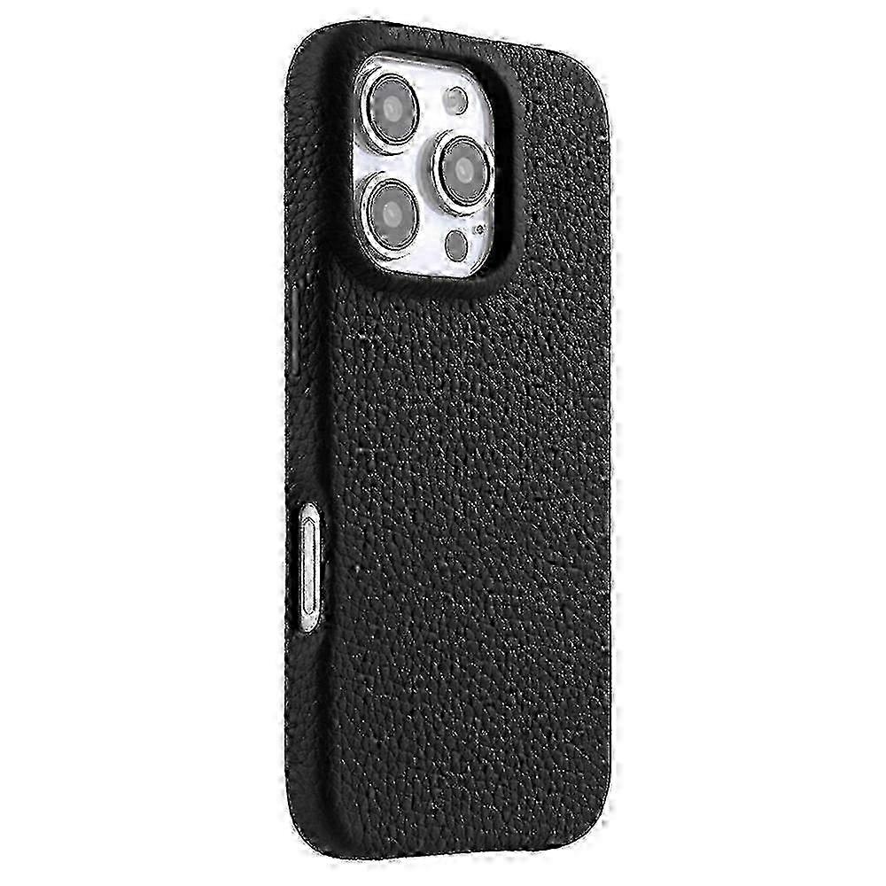  Leather Magnetic Case for 16 Pro Max with PC Back Cover SZRH