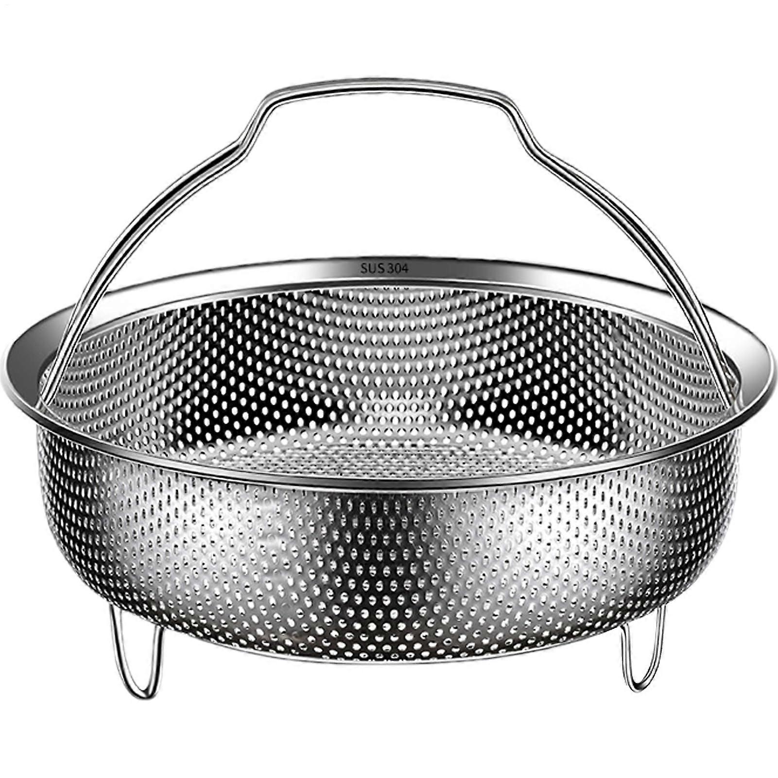 Pot Insert Steamer Basket 22cm For Pressure Cookers With Handle And Base Leg  Strainer, Steam Tray, Rice Washer