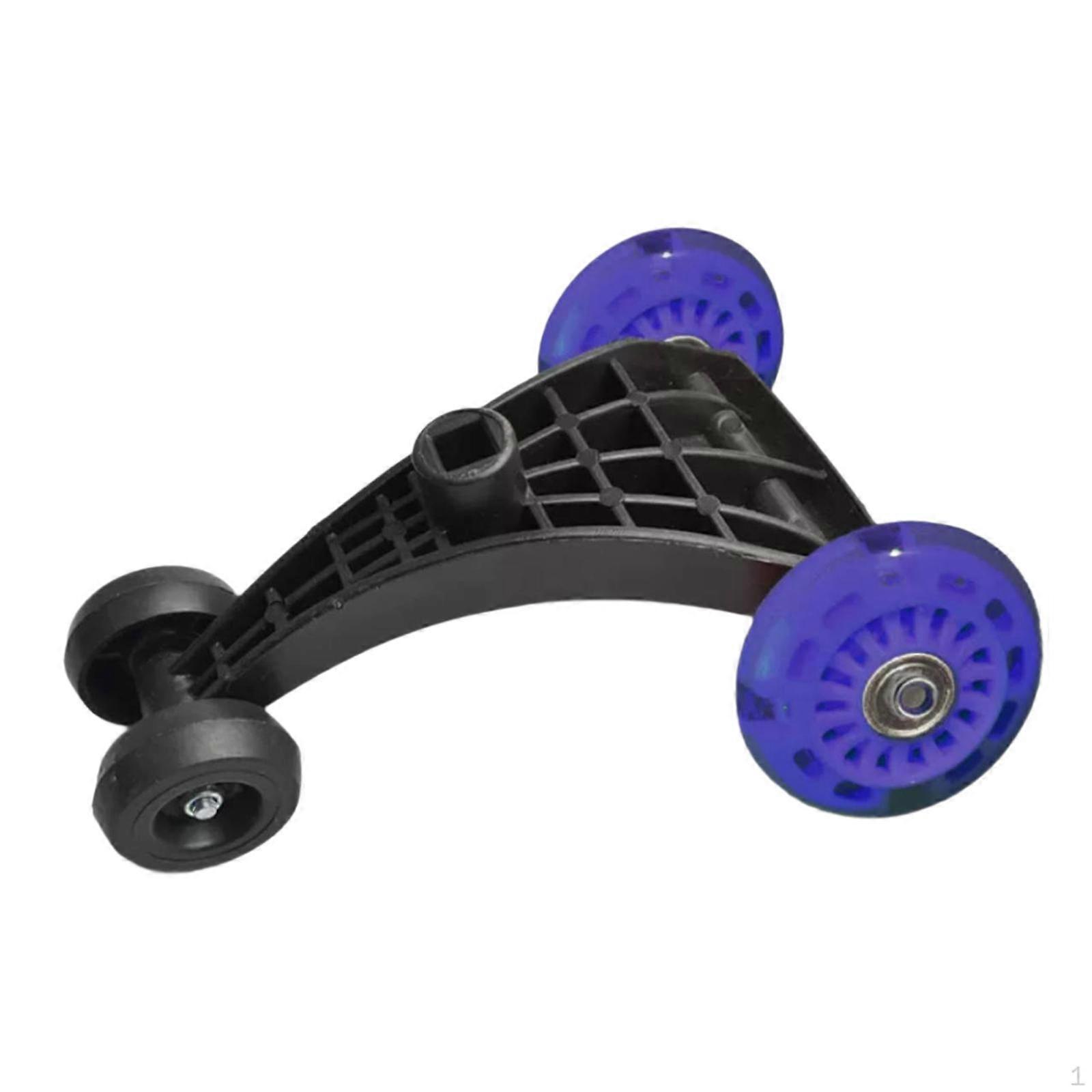 Toy Part Replacement for Front Wheels of Cars, Triangular Design with Silent Functionality