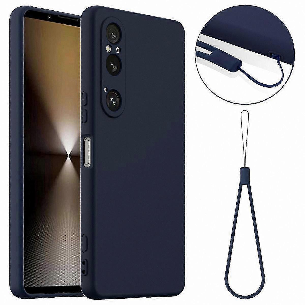 Silicone Phone Case with MagSafe Compatibility and Lanyard for Xperia 1 VI, Anti-Drop Protection