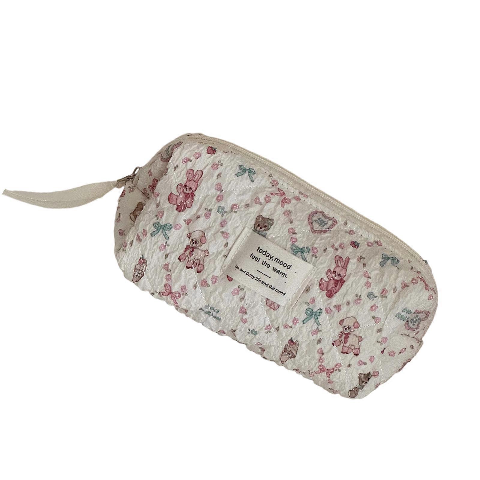 Stylish Quilted Polyester Organizers Bag Multiple Interior Pockets Spacious Compartment Portable Solution For Work Travel Items  S