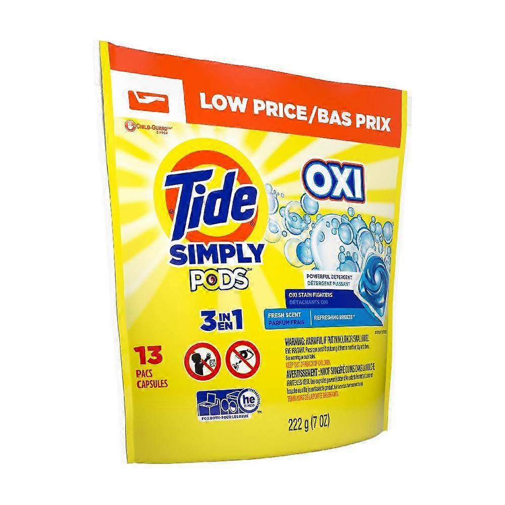 Tide Simply Pods אבקת כביסה Pacs, בריזה מרעננת, 13 Ea