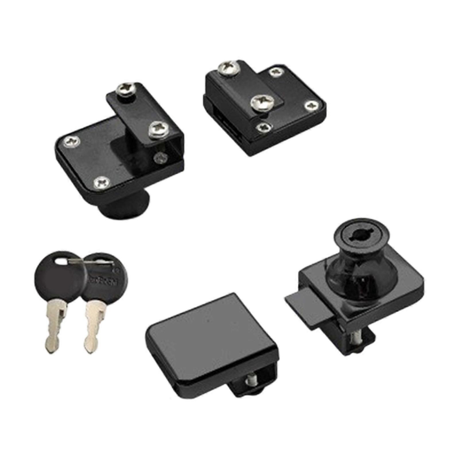 Display Cabinet File Cabinet Jewelry Counter Glass Lock Buckle Locker Showcase Lock Security Hardware Easy to Install Multicolor