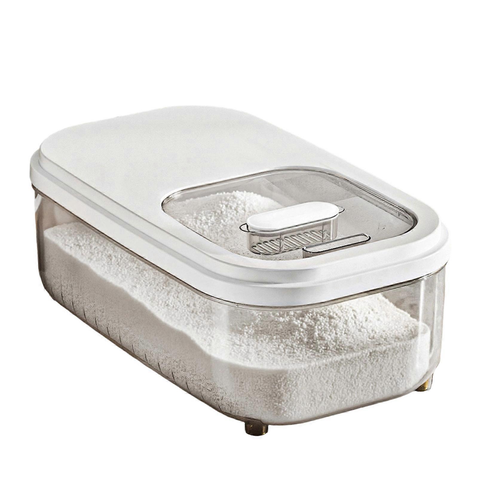 Slide Lid Food Storage Container With Sealed Lid For Grains Flour And Dry Ingredients Large Capacity Rice Dispenser  S