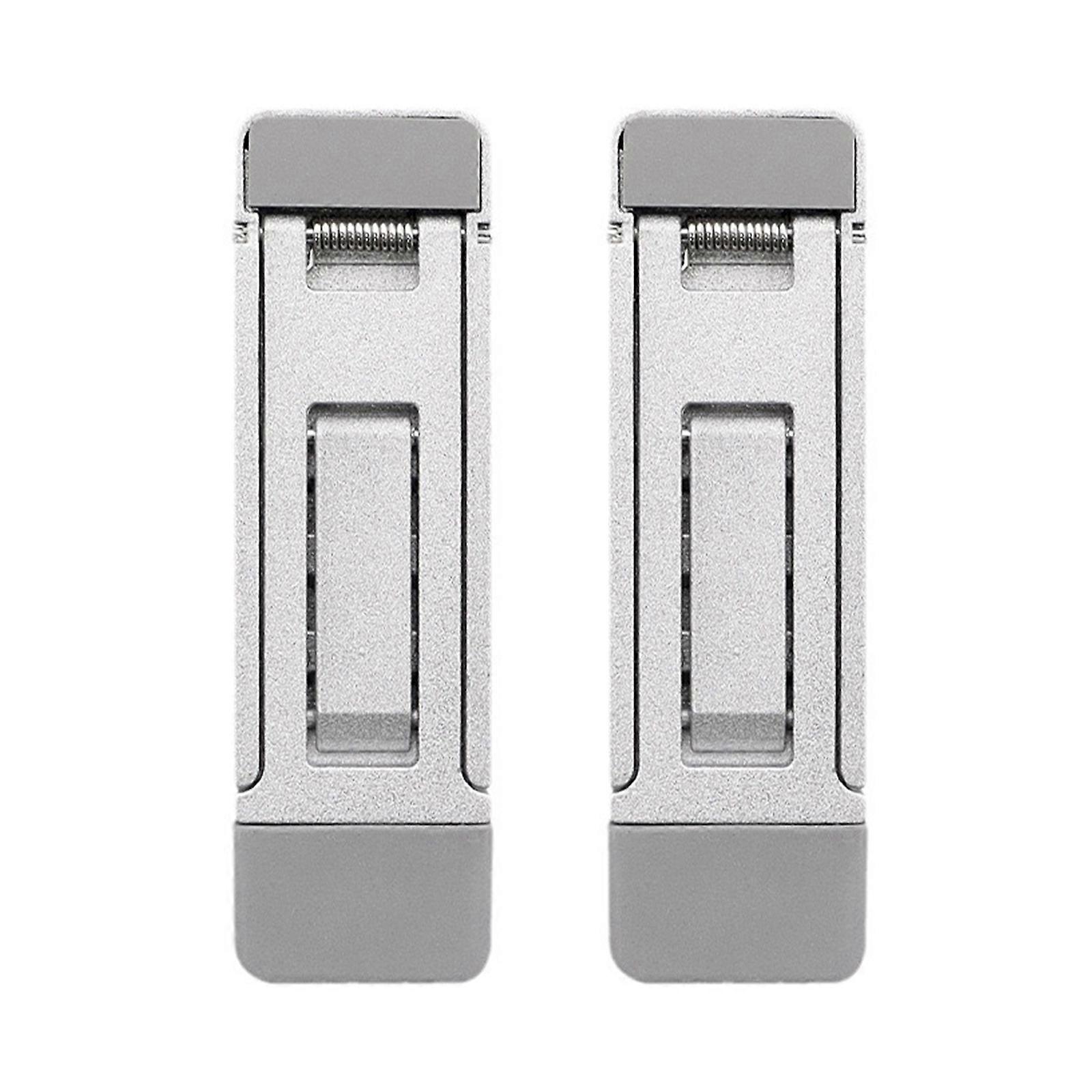 2Pcs Portable Laptop Stand Foldable Support Base Notebook Stand Bracket for Laptop Computer Cooling Bracket Support  Silver
