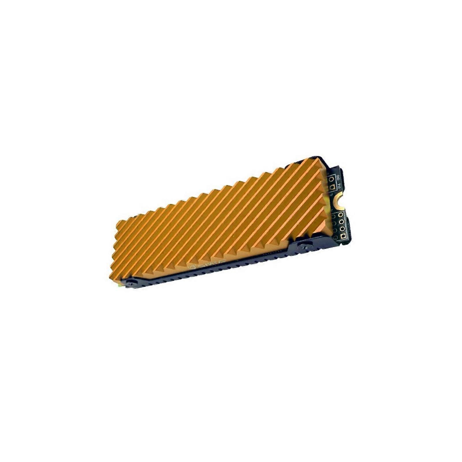 Precise M.2 Heat Spreader High Airflows Channel Effective Temperature Control For PCIe4.0 Solid Disk And Compatibility  Yellow
