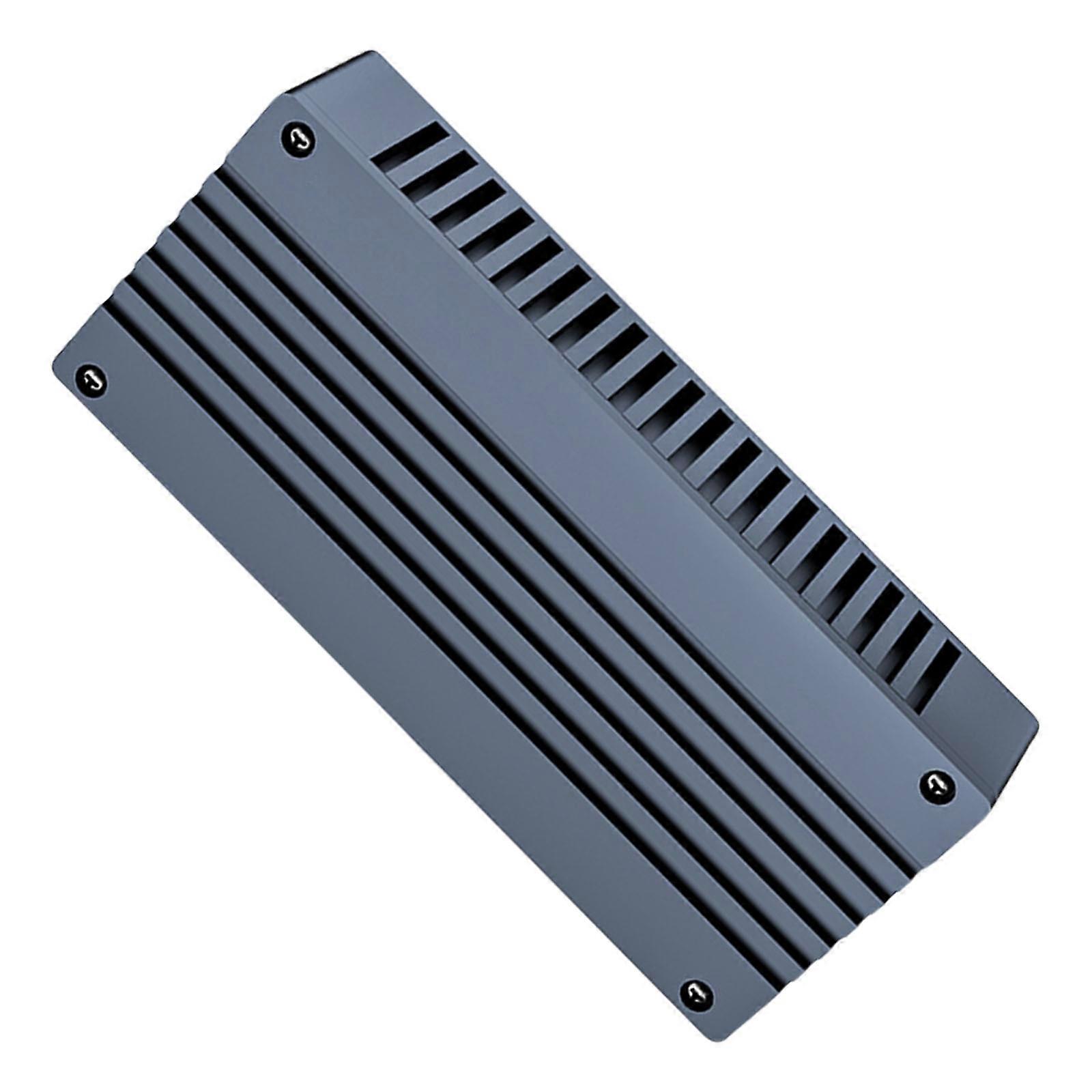 2.5Inch SSD Enclosure USB4.0 Speeds Durability Constructions 2.5Inch Hard Drive Enclosure Solid Build  Grey