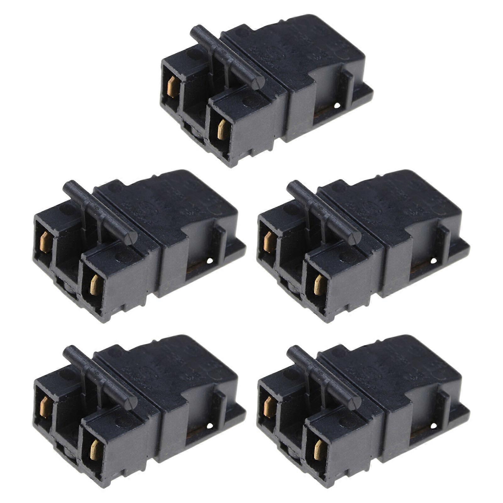 5Pcs 13A  Electric Kettle Switch Kettle Thermostat Temperature Control 13A 2Pin Switch Power Tool Accessories Multicolor