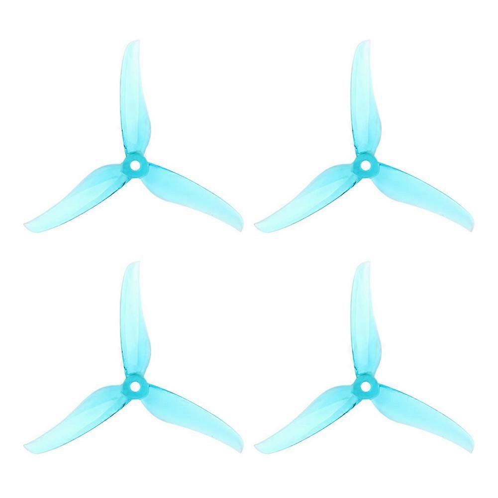 Hélice T5146 de 5 polegadas com 3 pás para acessórios de drone RC FPV, azul.