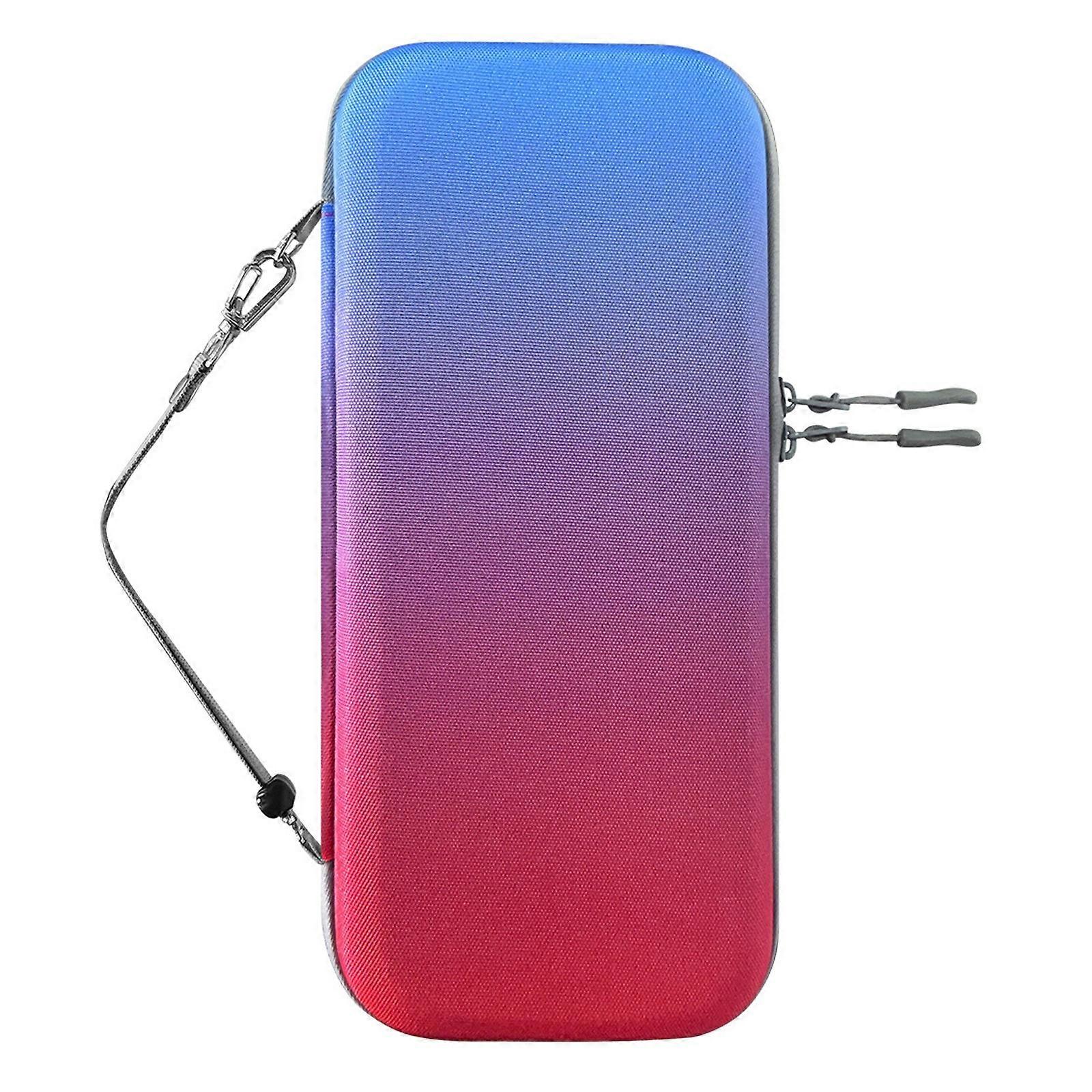 Waterproof Lightweight Portable Protective Case Shockproof Cover Storage Case Large Capacity Suitable for Gaming Console  Red and blue