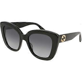 Gucci Urban GG 0327S Cat Eye Sunglasses Black Plastic
