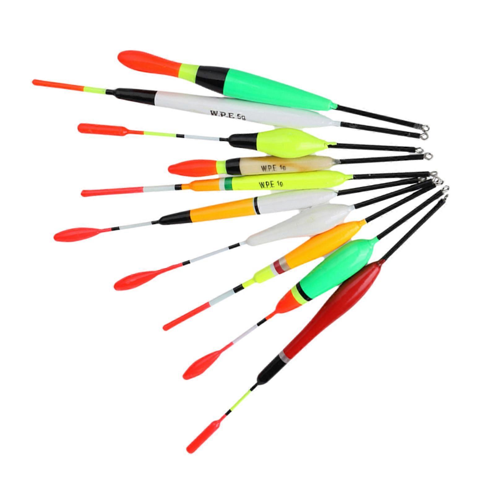 Fishing Floats Bobbers, Trout Float Wood Slip Fishing Bobbers Fishing Floats and Bobbers, Spring Ovals Stick Slip Floats Multicolor