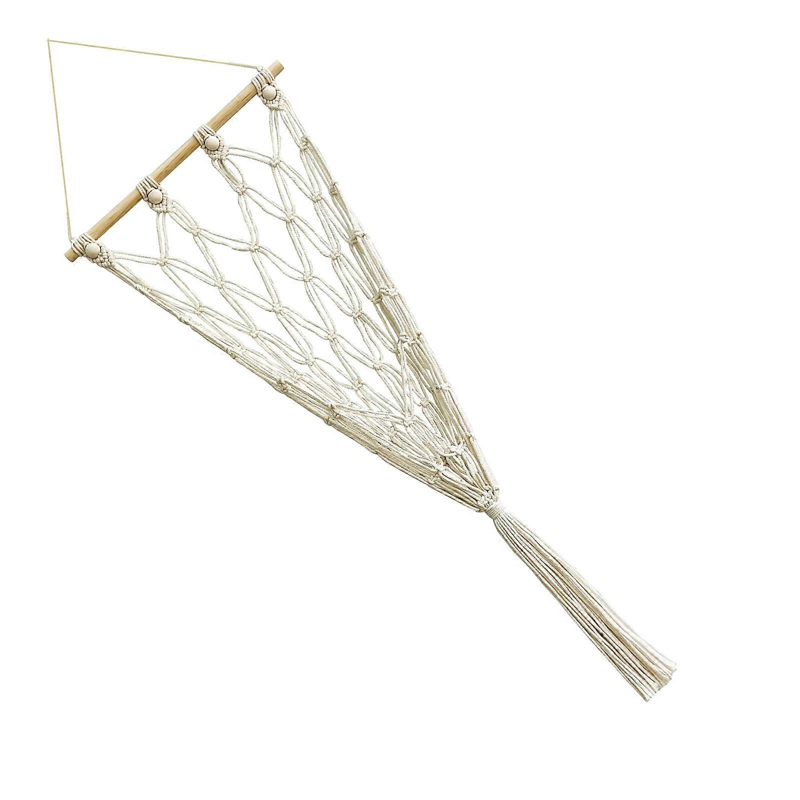 Versatile Corner, Wall, and Ceiling Hangings Net for Stuffed Animals Versatile Toy Storage Hammock Stylish Fringe Holder Multicolor