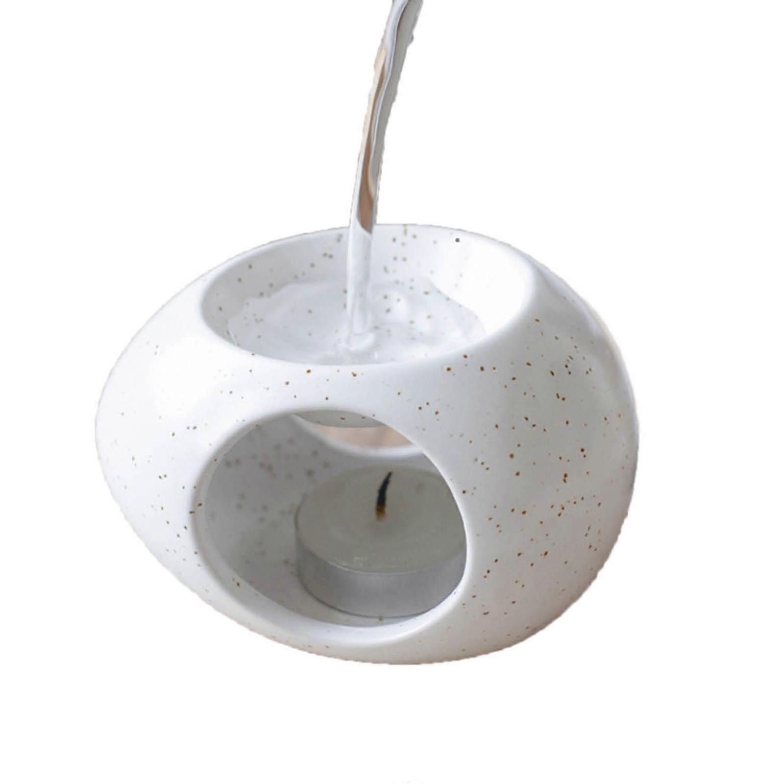 Ceramic Oil Burners, Aromath Lamp, Tealights Holder, Aromath Diffusers Warmers for Essential Oil Fragrances and Scente Wax Multicolor