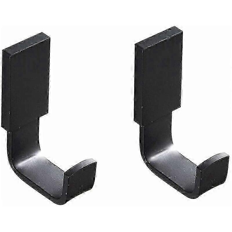Towel Hook Closet Hook Brass Bathroom Coat Hook Wall Mounted Multipurpose Hook, Matte Black - 2 Pack