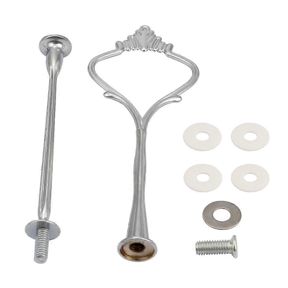 2 Tier Cake CuPCake Plate Stand Handle Hardware Fitting Holder Bakeware Set Kitchen Tools Set