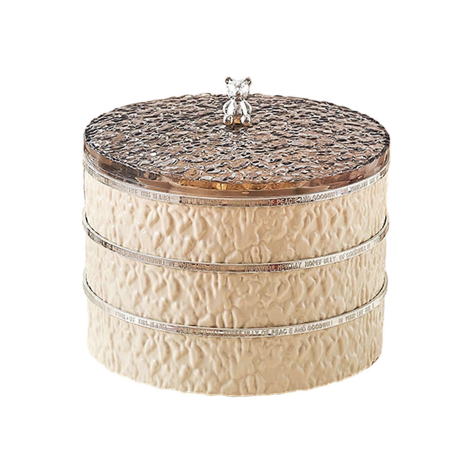 Food Storage Box - Large Capacity Fruit Snack Tray, Dustproof Three-layer Table Candy Box for Home Festivals, Organize and Showcase Your Treats