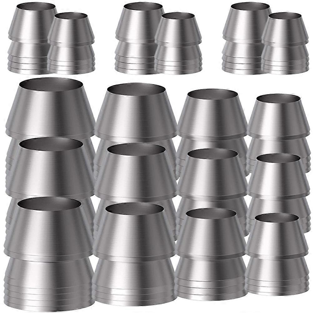 Iron Wedge Wedges Tool for Hammer Handle Replacement 18Pcs Silver