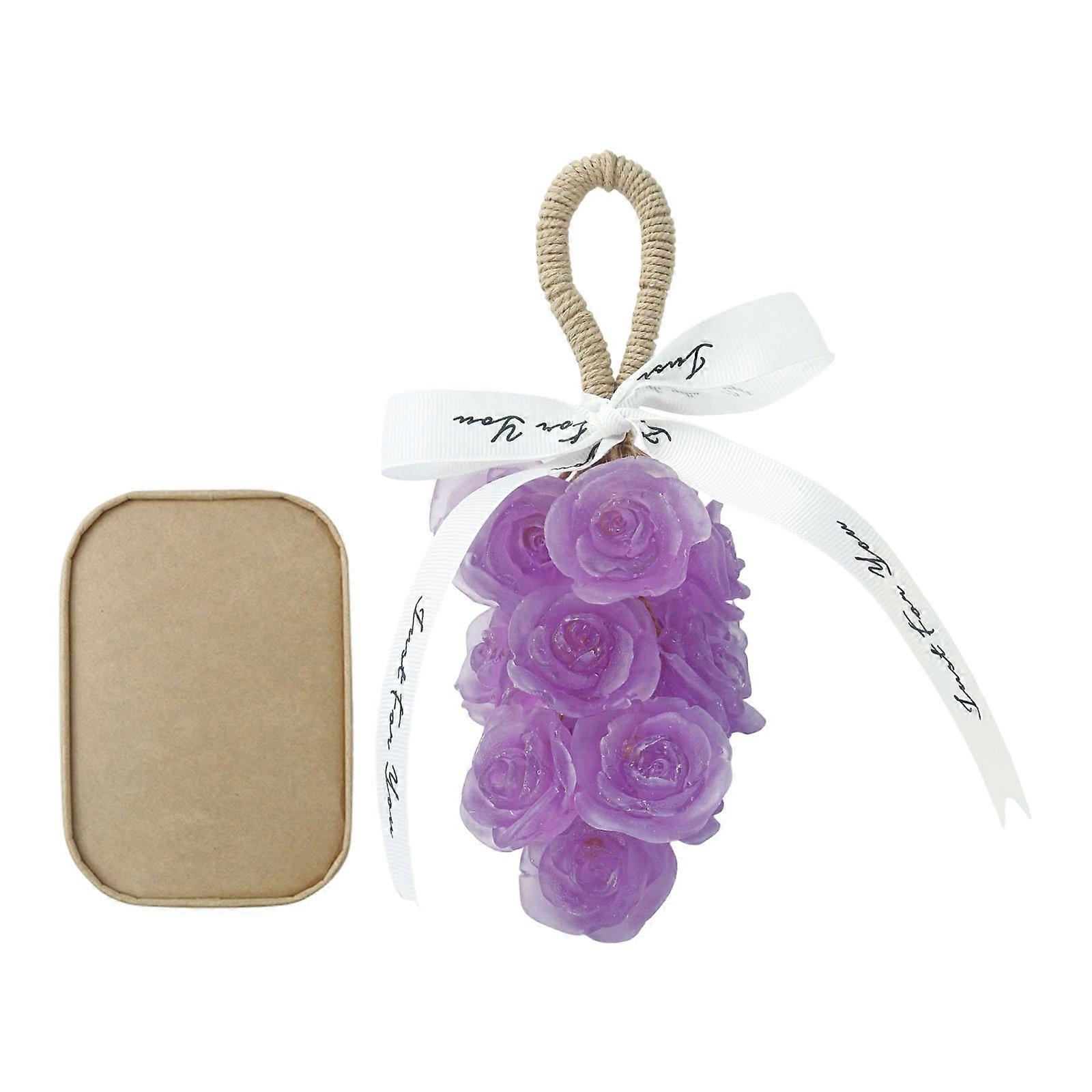 15 Count Rose Shape Soap Collection Creamy Lathers With Essential Oils Skin Nourishing Ingredient Multicolor