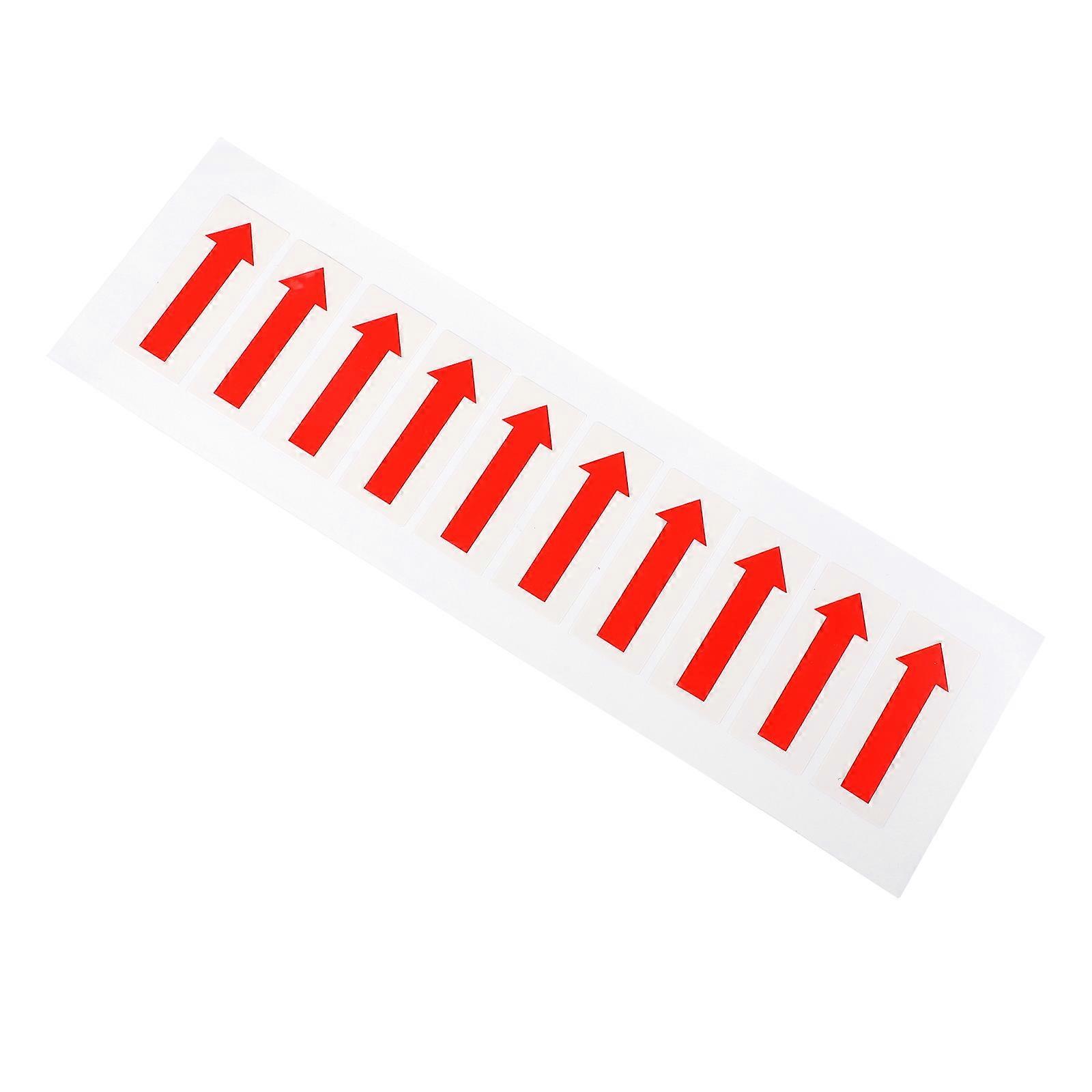 Arrow Equipment Stickers for Warning 10Pcs Durable Red Pet Labels