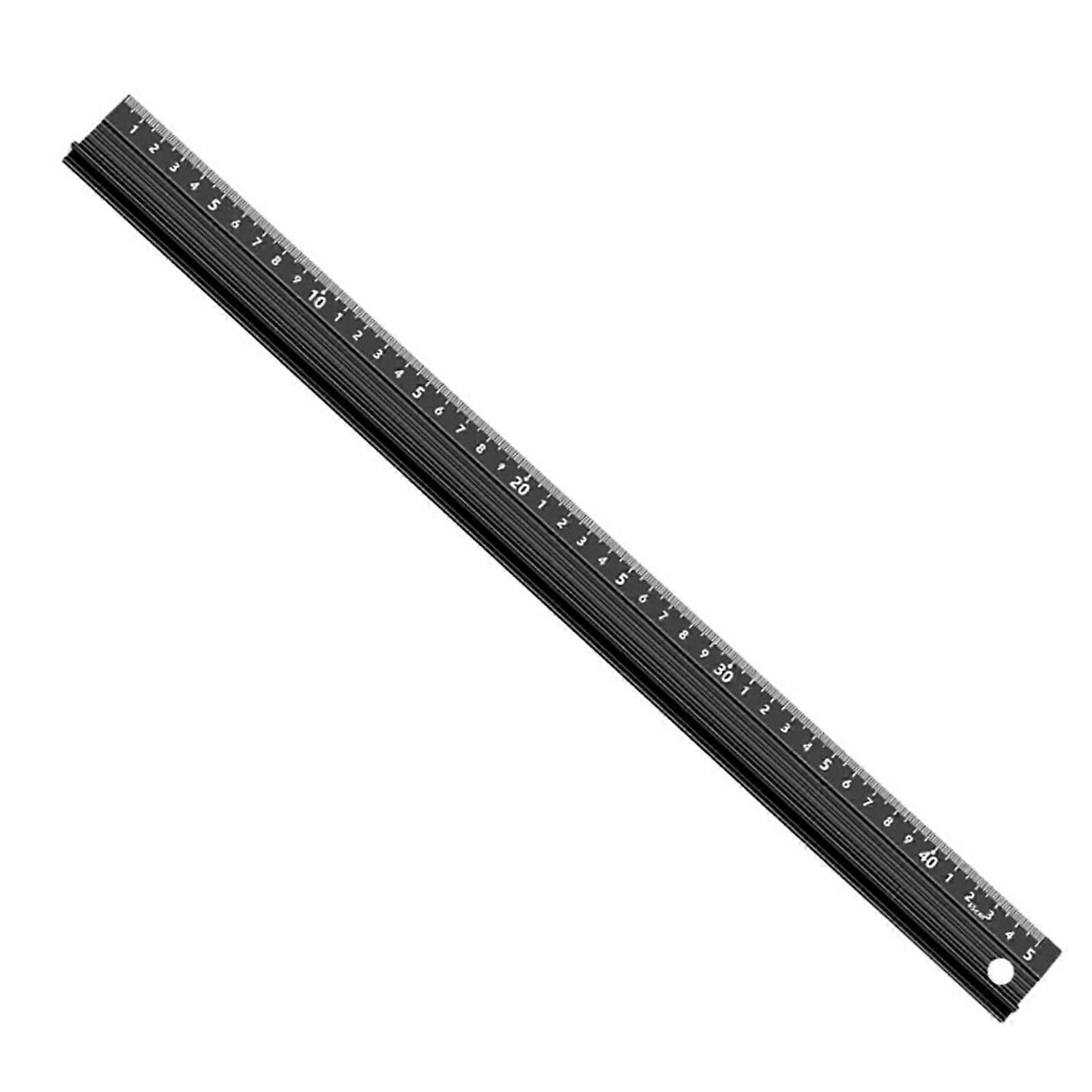 Metal Crafting Ruler L Type Safety Ruler with Clear Scale Cutting Ruler for Cutting and Craft Projects Multicolor