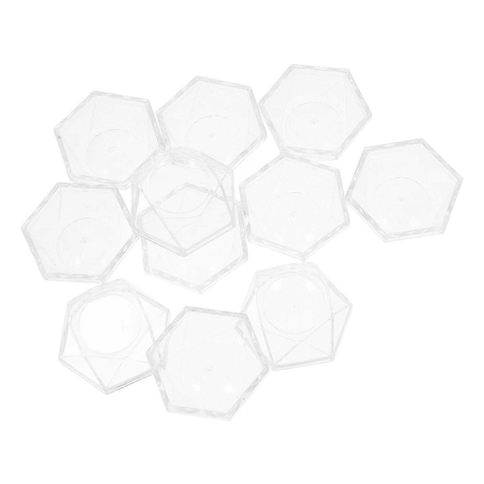 Acrylic Mineral Specimen Display Stand Transparent for Storage 10Pcs