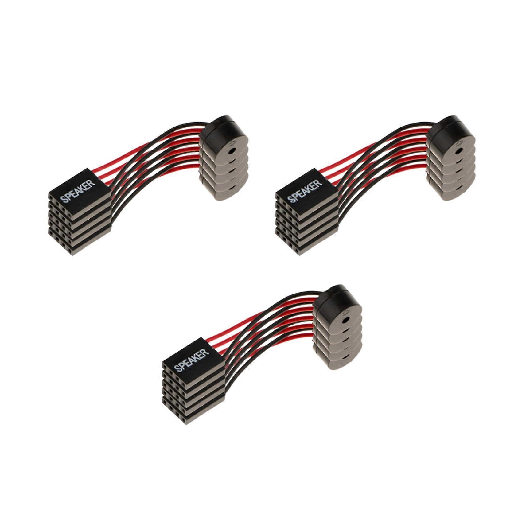 15Pcs Hovedkort høyttaler Buzzer PC Computer Hovedkort Intern Beep Buzzer for Computer Reparasjon
