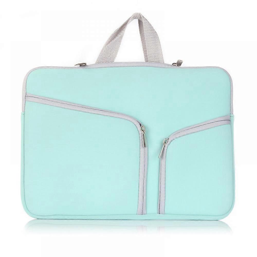Chromebook Case 11.6-12" Neoprene Sleeve with Handle, Compatible with MacBook Retina 12” A1534, Air 11.6” A1465/A1370, Mint Green/Turquoise
