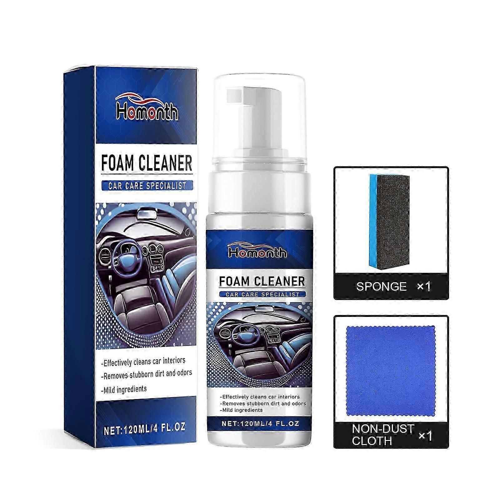 Foam Cleaner, Leather Interior Instrument Panel Clean Dust Reconditioning Agent
