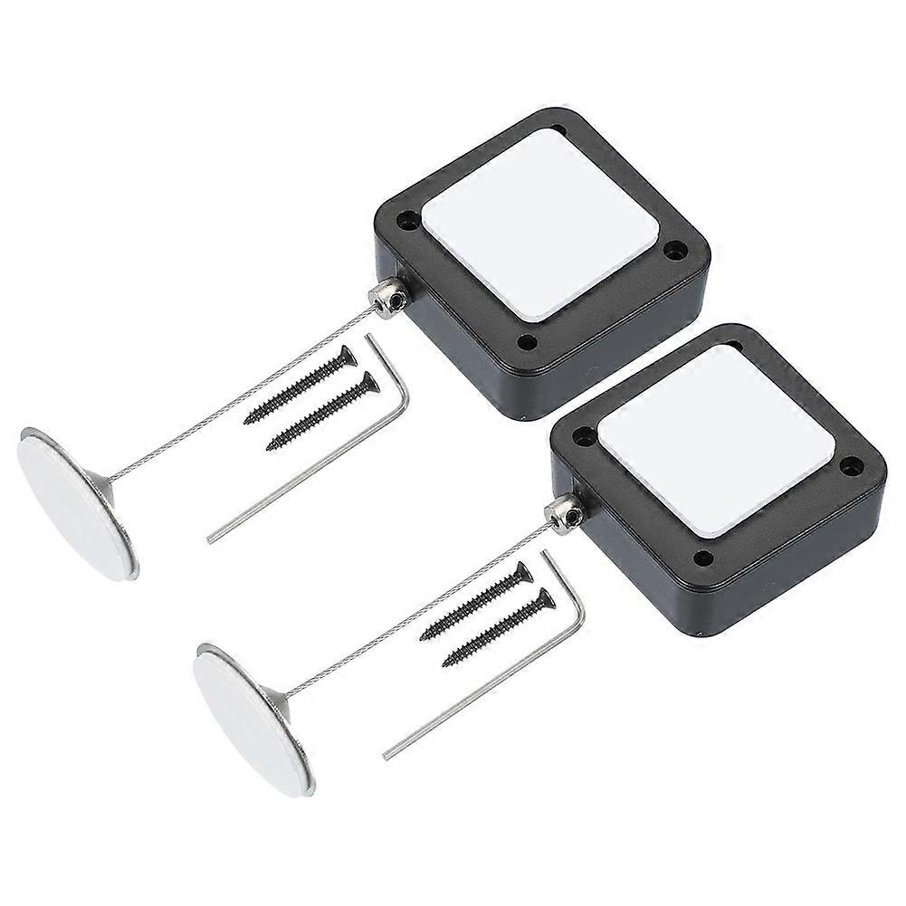 5 Ft Retractable Remote Control , 2 Pack Security Cable Lanyard Lock with Double Sided Adhesive & S